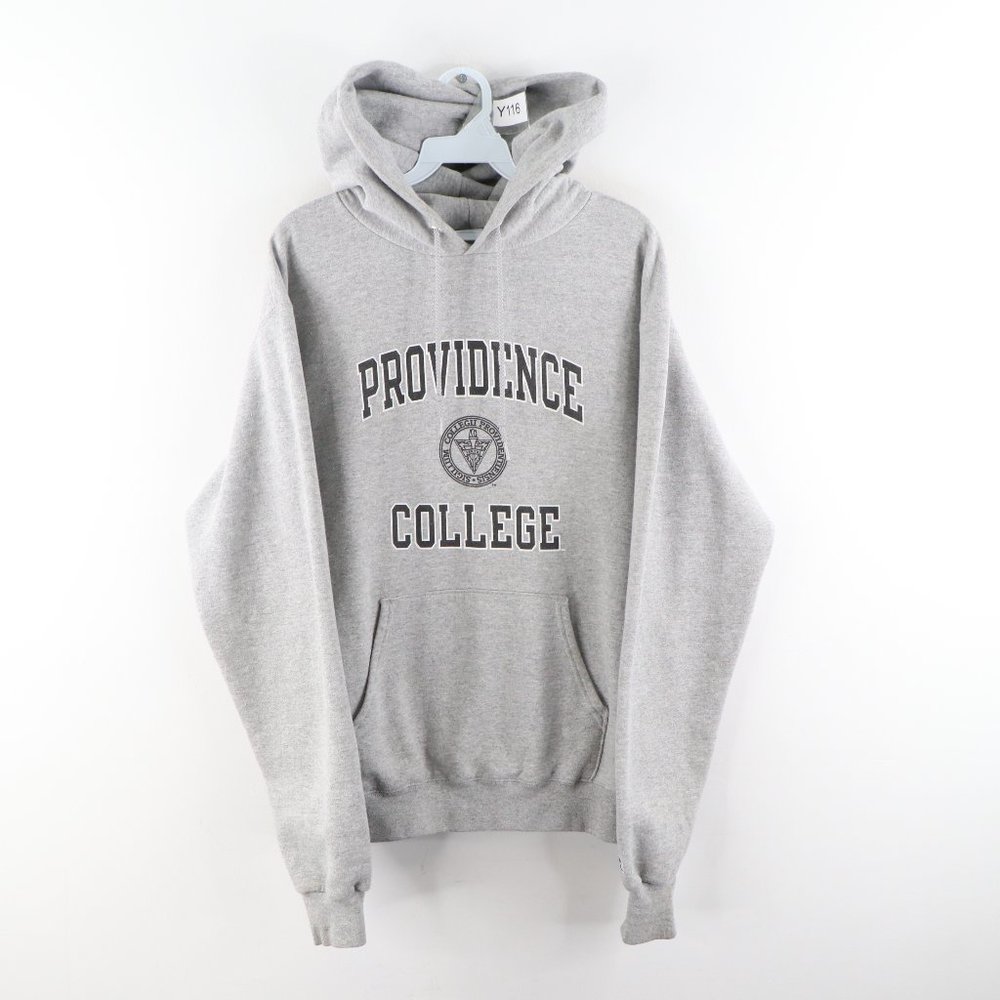 Vintage Champion Providence College Hoodie Gray